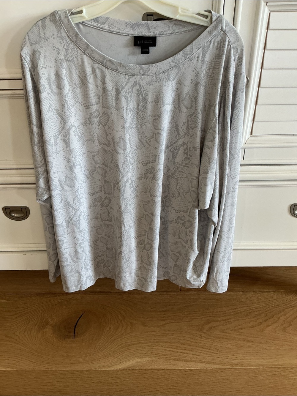 Snake-Print Long Sleeve by J.Jill